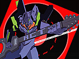 eva unit 01 playing guitar