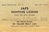 Name:  Jap_Hunting_License_Card-On_Yellow-Bellied_JapsTN.jpg
Views: 3
Size:  9.3 KB